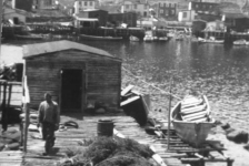 009: Harbour scene. Francis Kerrivan in foreground. [courtesy of Jennie (Kerrivan) Harvie] - son of Joseph Kerrivan &amp;amp; Eliz Judge.